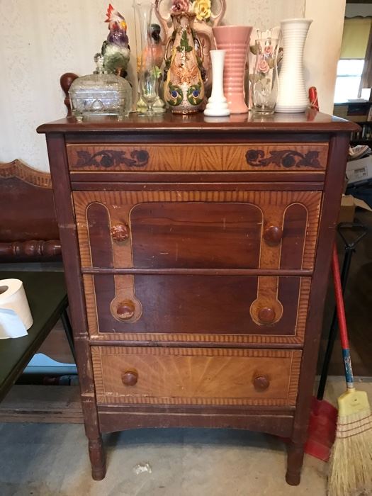 Antique dresser with matching bed