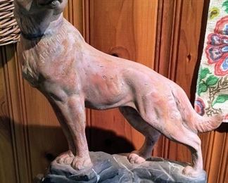 Chalkware "RINTINTIN" figure - original piece