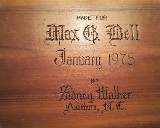 Walnut side tables made by Sidney Walker-Asheboro 