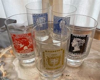 Postage Stamp Glasses