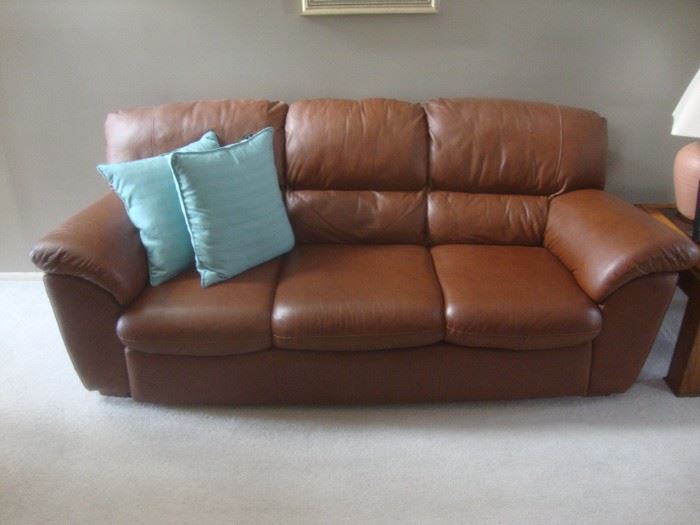 Chateau d'Ax leather sofa