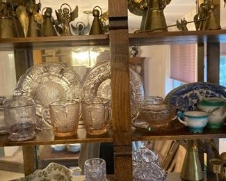 Child's tea sets--angel band-wall display case