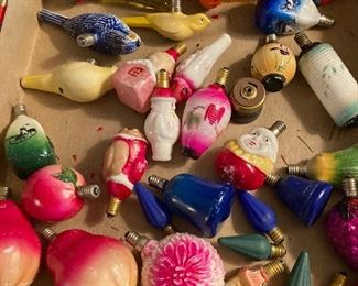 lots of old Chrimas bulbs