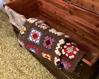 lots of good- all-wool afghans for the granny look