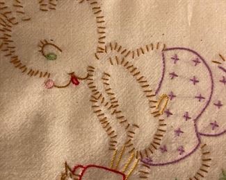 embroidered kitchen linens