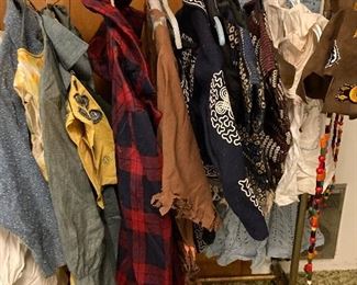 old clothes, girls scout stuff