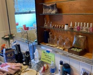 old celluloid hand mirrors