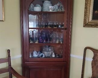 Cherry corner cabinet
