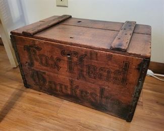 antique beer crate