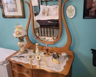 antique lowboy dresser
