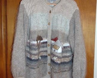 Hand woven  in Ireland wool sweater