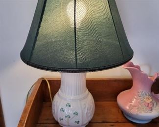 Belleek lamp