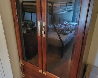 Bernhardt - Midcentury Chin Hua Campaign Armoires 2 of 3 pieces available.