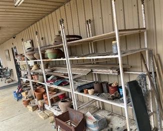 Pots and shelves 