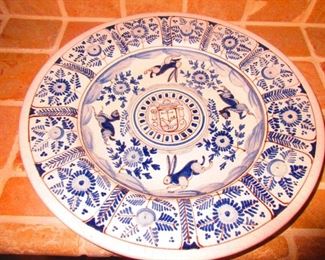 Faince Pottery Charger Plate 
