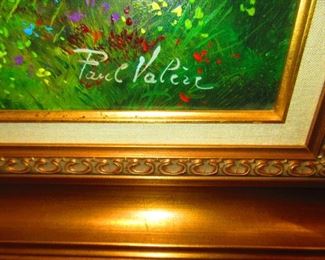 Detail to Signature, Oil on Canvas, Paul Valere