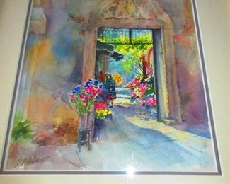Expressionist Style Watercolor Painting, Susan Blackwood