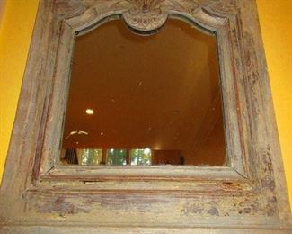 Antique Weathered French Mirror