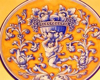 Faience Pottery Charger