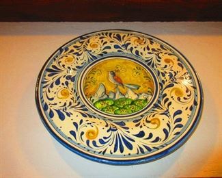 Faience Pottery Charger 