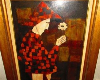 Expressionist Style Oil on Canvas, Greta Carmen