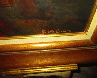 Detail to Signature, Oil on Canvas, Greta Carmen