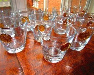 Group of Twelve Old Fashioned Forum Double Cocktail Glasses