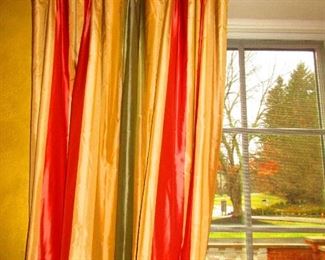 Silk Taffeta Curtain Panels