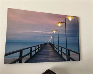 This picture is battery operated - the pier lights light up.