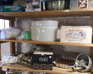 Vintage Tupperware in the basement. 