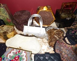 Antique beaded evening bags