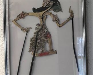 Framed Balinese Puppets