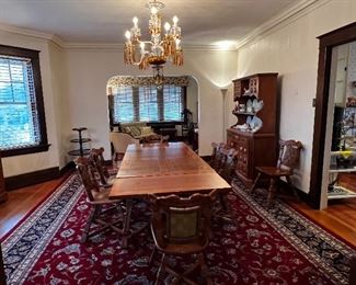 Dining room, suite of Romweber furniture