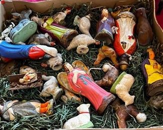 Superb, antique German nativity set