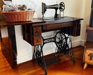 Antique singer, sewing machine