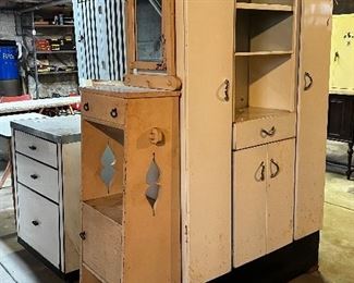 Vintage cabinets and tables