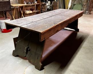 Antique primitive bench
