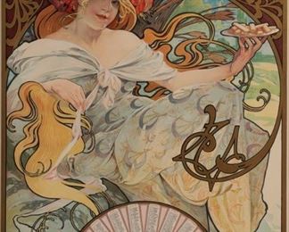 Lithograph by Alphonse Maria Mucha  (French, 1860-1939)