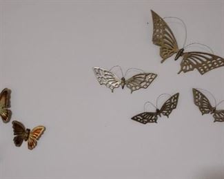 Brass Butterfly Wall Decor
