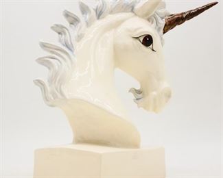 Ceramic Unicorn Statue
