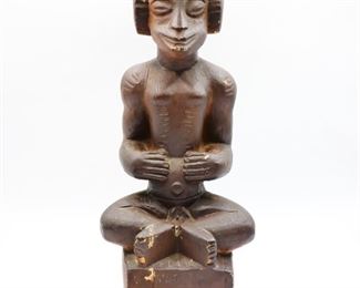 Carved Wood Statue

