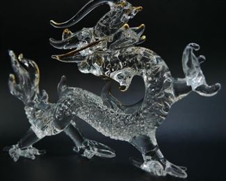 Glass Dragon Figurine
