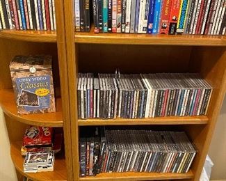 Large selection of books, DVDs and CDs.