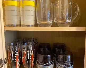 Large selection of interesting quality glassware.
