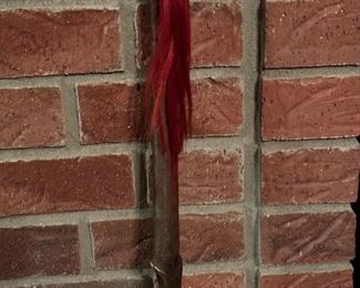 Antique African Machete with Animal Hair Tassel