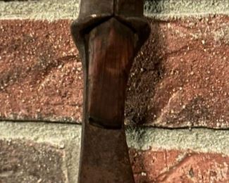 Antique African Machete with Animal Hair Tassel