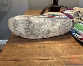 Early 19th Century Plain Indian Beaded Moccasins