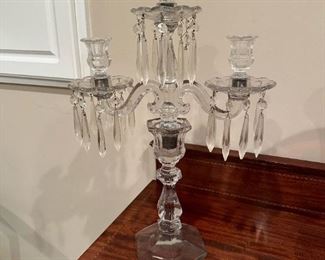 PAIR - HEISEY Old Williamsburg 3 Light Candelabra