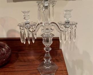 PAIR - HEISEY Old Williamsburg 3 Light Candelabra