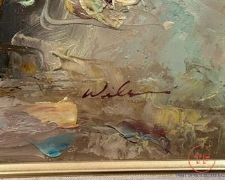 Original Oil on Canvas Still Life Signed WILSON